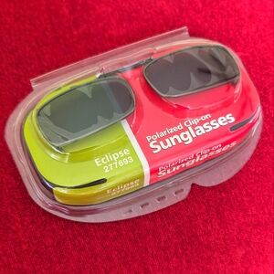 NWT VISUAL IMPACT WOMEN'S POLARIZED CLIP-ON SUNGLASSES - ECLIPSE